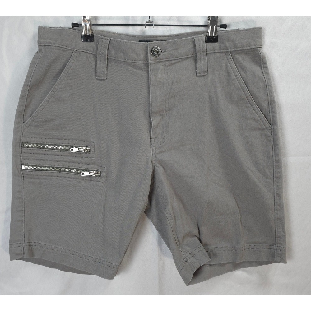 INC Mens Gray Shorts 32 Cotton Stretch Casual Modern Flat Front Utility Techwear